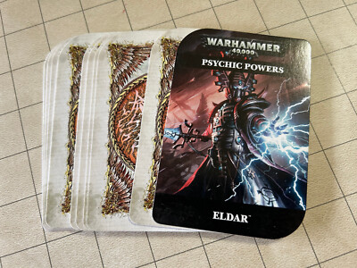 Eldar Psychic Powers Cards 6th Ed   - Warhammer 40K Eldar / Aeldari