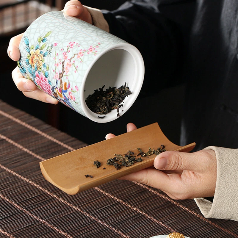 5.5in Chinese Sealed Tea Caddy Household Kitchen Container Ceramic Storage Jar - Image 3 of 3