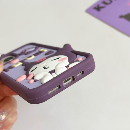 Cartoon Kuromi Rubber Phone Case For iPhone 11 12 13 14 15 16 Pro Max Cover Cute - Picture 6 of 13