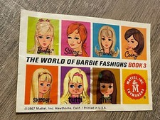 Barbie - Vintage 1967 Booklet - The World of Barbie Fashions: Book 3 - RARE
