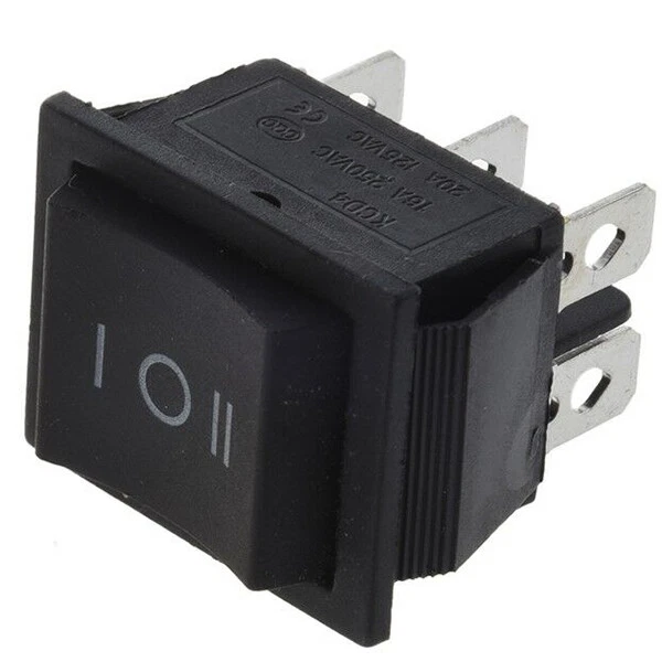 ON OFF ON 3 POSIZIONI DEVIATORE INTERRUTTORE AUTO PLASTICA MOTO METALLO mg - Immagine 2 di 4