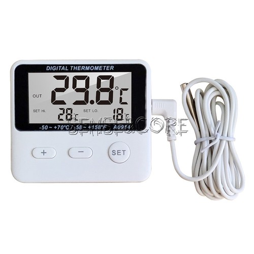 LCD Digital Probe Sensor Thermometer Water Tank Pool Refrigerator