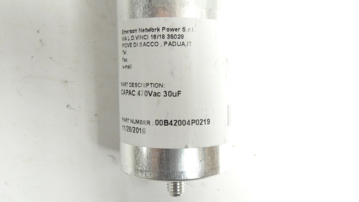 DRV-EM4700 ＃44 Emerson/Vertiv 00B42004P0219 470VAC 30uF / Ducati 416.26.88