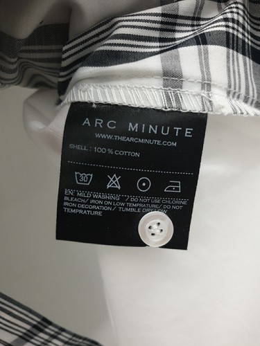 Arc Minute Men's Long Sleeve Cotton Shirt Size Large BNWT - Picture 7 of 7