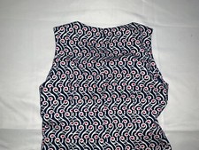 Uniqlo Women Blue Casual Dress S Geometric Cute Cocktail Party Mint Knee Length
