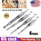 New Listing4X Woodworking Square Hole Drill Bits Set Wood Saw Mortising Chisel Cutter Tools