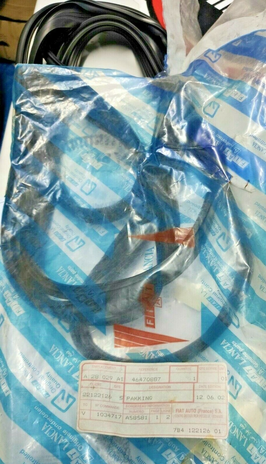 46470887 Sunroof Rubber Gasket Fiat Cinquecento Seicento eBay