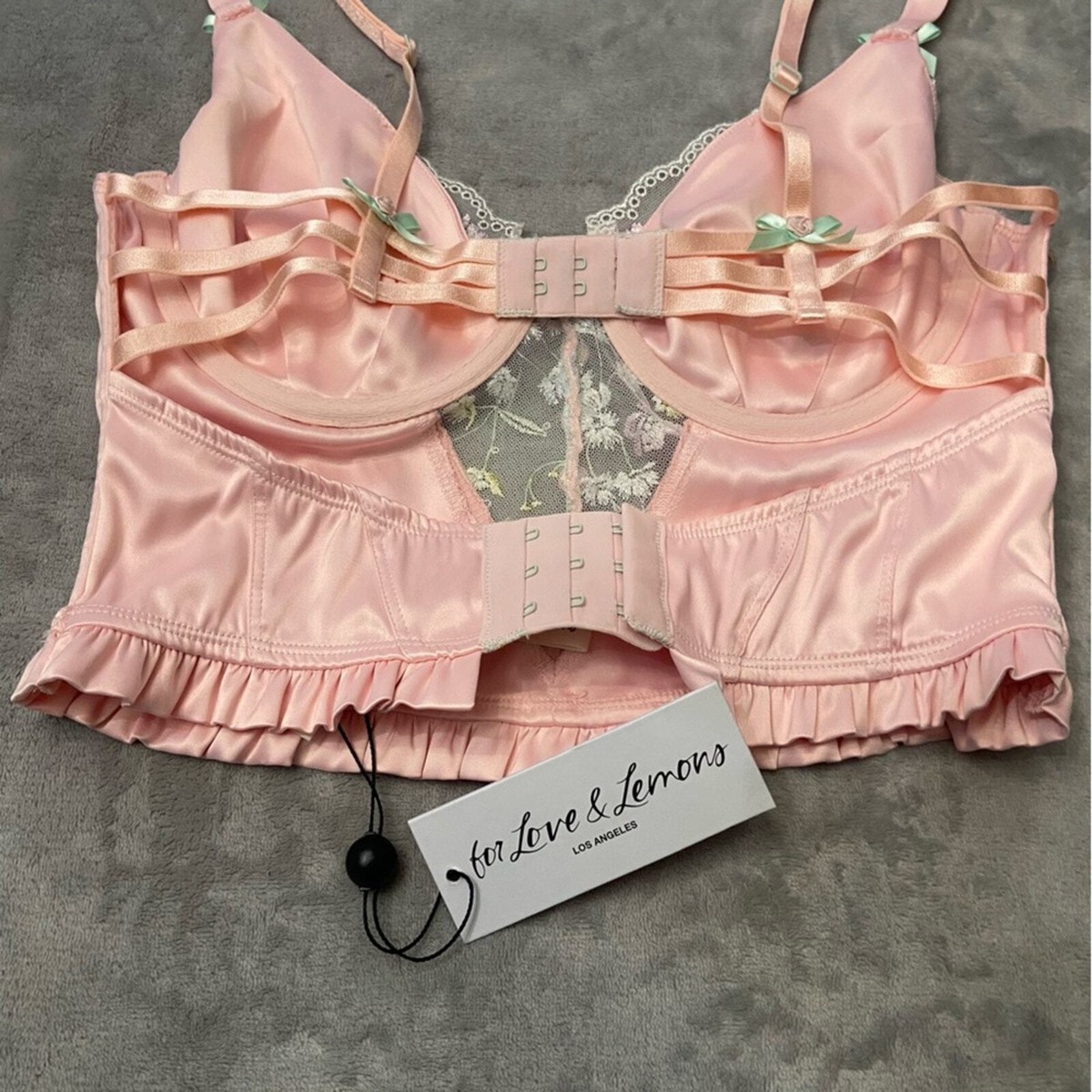 Love様 New! For Love & Lemons Midsummer Floral Bustier pink floral NWT