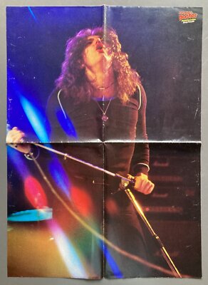 Deep Purple David Coverdale Live Shot Bravo Poster Vintage 1970's ca. 44x62cm