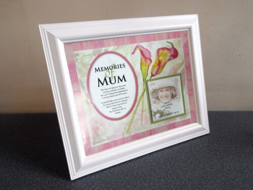 Memories Of Mum New Memorial Mount With Loving Memory Verse Choose A Frame - Picture 9 of 9