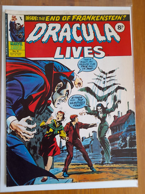 Dracula Lives #8 Dec 1974 VGC 4.0 Reprints Tomb of Dracula #4