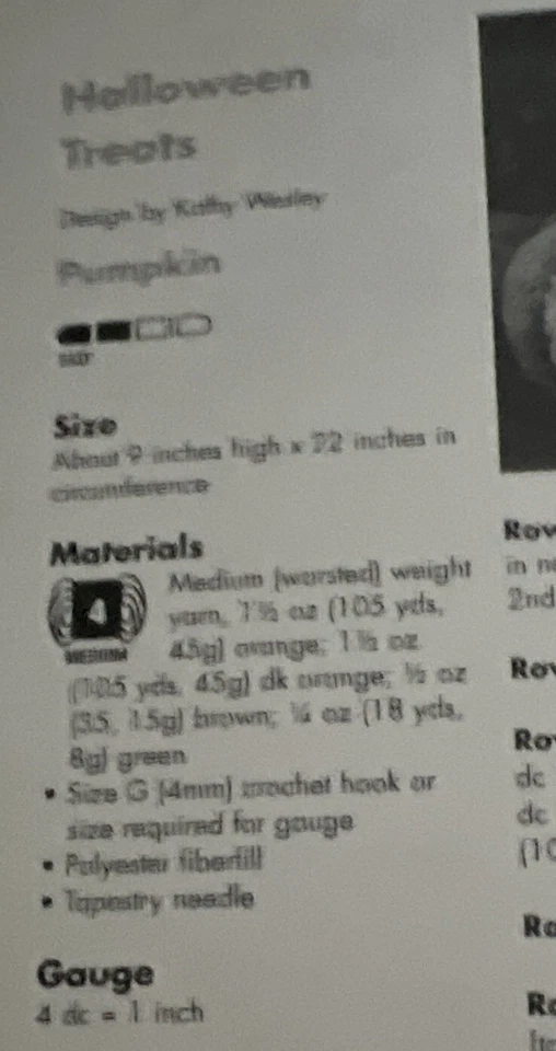 CROCHET Annie’s ~ “Halloween Treats” ~ PATTERN ~ - Image 2 of 2