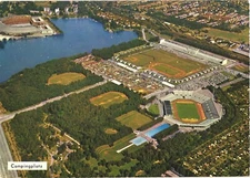 Nuremberg Germany Max-Morlock-Stadion Aerial View of Stadium Postcard