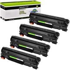 4PK CF283A Toner Cartridge Compatible With HP 83A LaserJet Pro M127fn M201dw