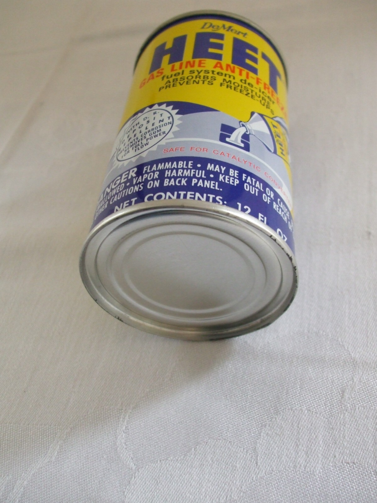 Vintage Empty Pre-Barcode Heet Can Handy Oiler Tin