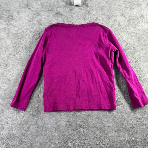 Hanna Andersson Long Sleeve T-Shirt Girls Size 100 Purple Made In Peru - Picture 2 of 6