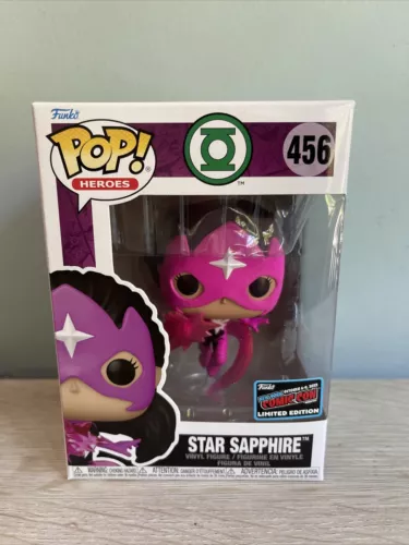 NYCC 2022 OFFICAL CON STICKER FUNKO POP DC GREEN LANTERN - STAR SAPPHIRE