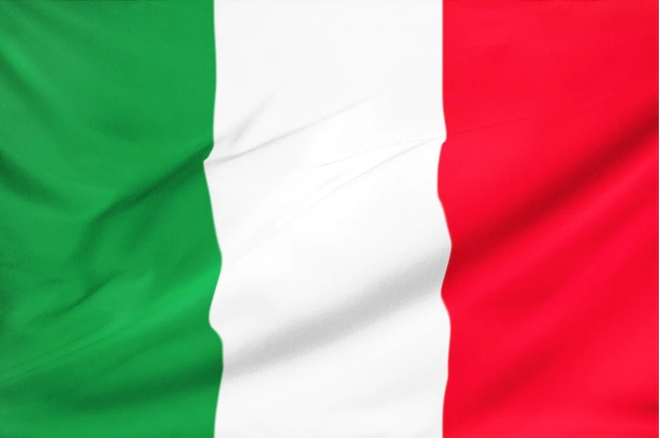 BANDIERA ITALIA 145X88CM IN TESSUTO tricolore italiana nazionale calcio sport