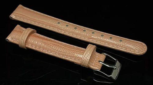 Invicta Ladies Croc Embos NEW Baby Pink Color Leather 16MM Replacement Straps - Picture 10 of 12