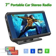 7 inch Portable Wireless For Apple Carplay Android Car Stereo FM Radio GPS Navi