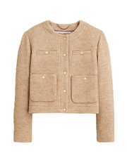 NWT J.Crew Collection Cropped Lady Jacket in Italian Wool-blend Boucl 10