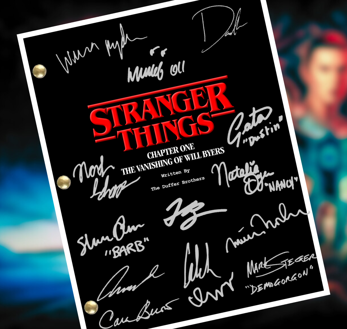 Stranger Things Pilot Script- Autograph Signed Reprint -Vanishing