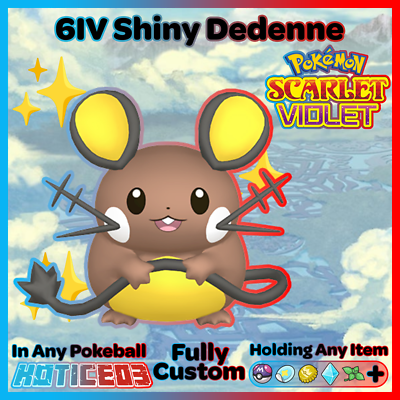 Shiny Dedenne 6IV Pokemon Scarlet & Violet Fast | eBay Shiny Dedenne 6IV Pokemon Scarlet & Violet Fast | eBay
