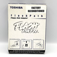 Toshiba FlashPath Floppy Disk Adapter PDR-FLP2 SmartMedia w Box Manual Disks
