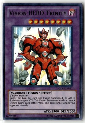 Vision HERO Trinity GENF-EN091 Unlimited Super Rare Yu-Gi-Oh TCG LP