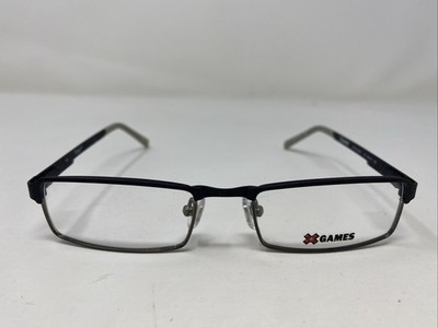 X Games GRIND DOWN 412 48-17-135 Dark Blue/Gray Full Rim Eyeglasses Frame Y743