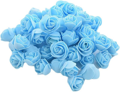 Mini Fake Roses Artificial Flowers 100 PCS 3.5cm Red Foam Rose Head for DIY C...