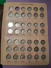 1916-1945 MERCURY DIME COLLECTION. NO 16D. GOOD- BU CONDITION.