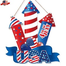 4Th of July Wooden Decoration 250Th Anniversary Patriotic Hanging Door Sign Amer