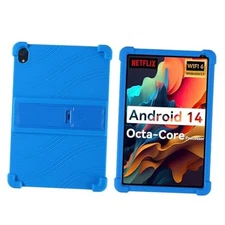 for Urao 10.1 inch Tablet case CP107 (2024), Soft Silicone Stand Case for Blue