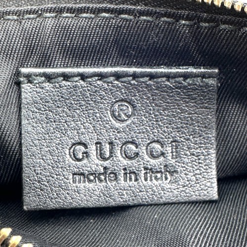 GUCCI Coin Case Purse Key Holder Shima Black Leather Authentic - Picture 11 of 12