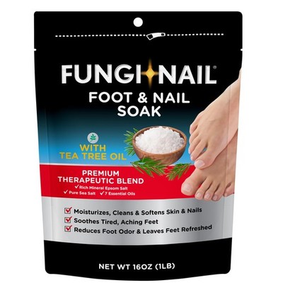 Foot Nail Soak Tea Tree Epsom Salt 16 Oz | Pies Uñas Olor Dolor Hongos