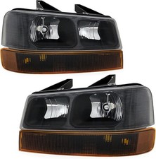 Headlight Assembly Compatible with Chevy Express GMC Savana 1500 2500 3500