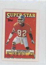 1988 Topps Super Star Sticker Back Cards ( 1) Vance Johnson Doug Williams #5 7j0