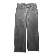 Vintage Levi  s Jeans Men's 34x32 Fits 34x28 Black 505 Regular Straight Y2k
