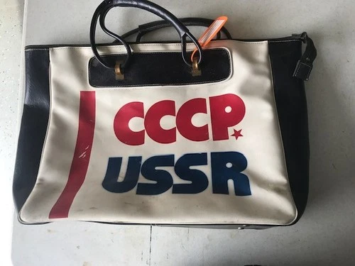 USSR CCCP Olympic Sports Tote Bag - Rare Vintage 1983 - product listing photo