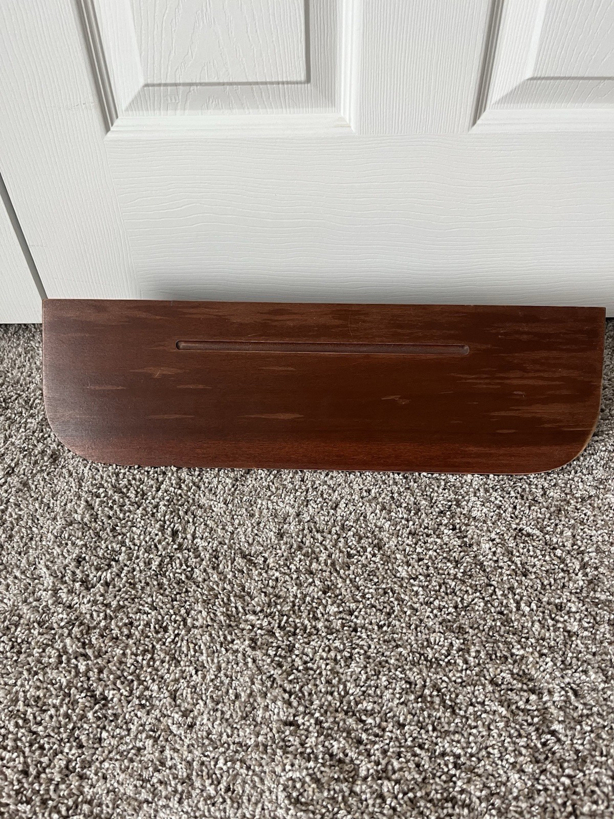 Rustic Wooden Wall Shelf Groove