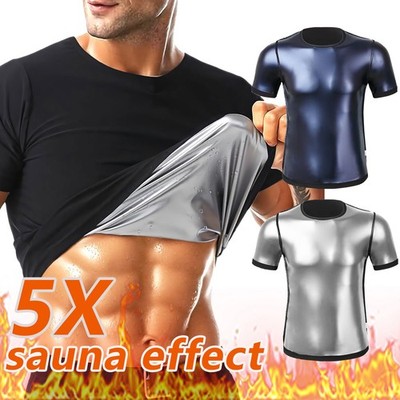 Herren Abnehmen Bauchweggürtel Sauna Suit Taillen Sport Weste Mieder Shaper Top