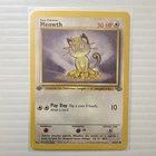 Pokémon Meowth 56/64 Jungle 1st Edition Common 50 HP Basic English 1999