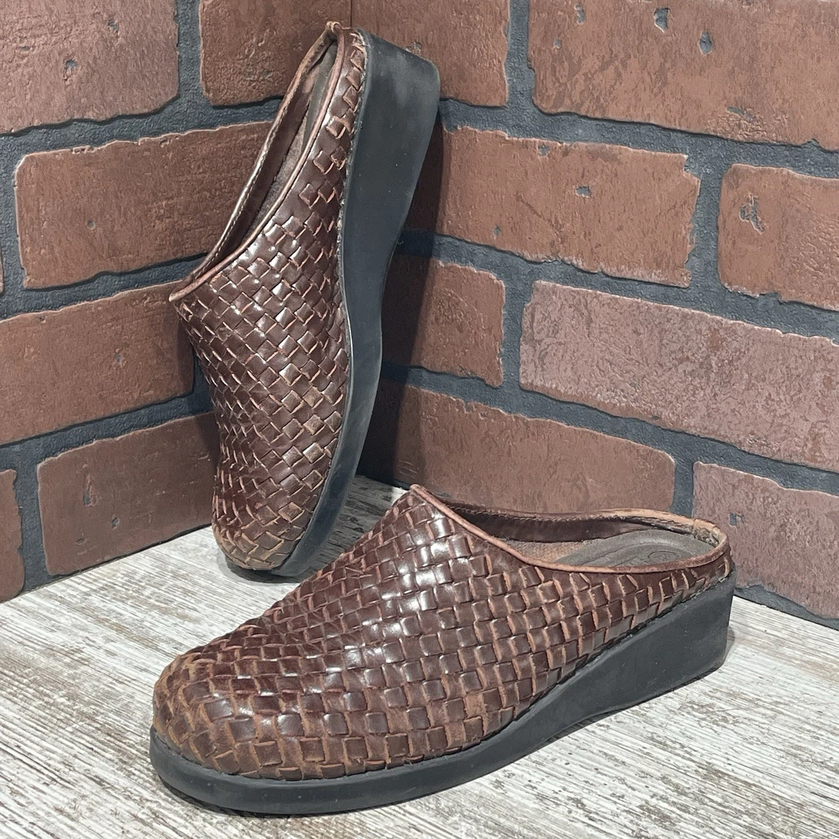 Chaussures Femmes Predictions En Cuir Noir - Taille 7.5 US, Style Mules Slip-on, Occasion