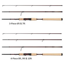 Abu Garcia Tormentor 3 & 4-Piece Travel Spinning Rods