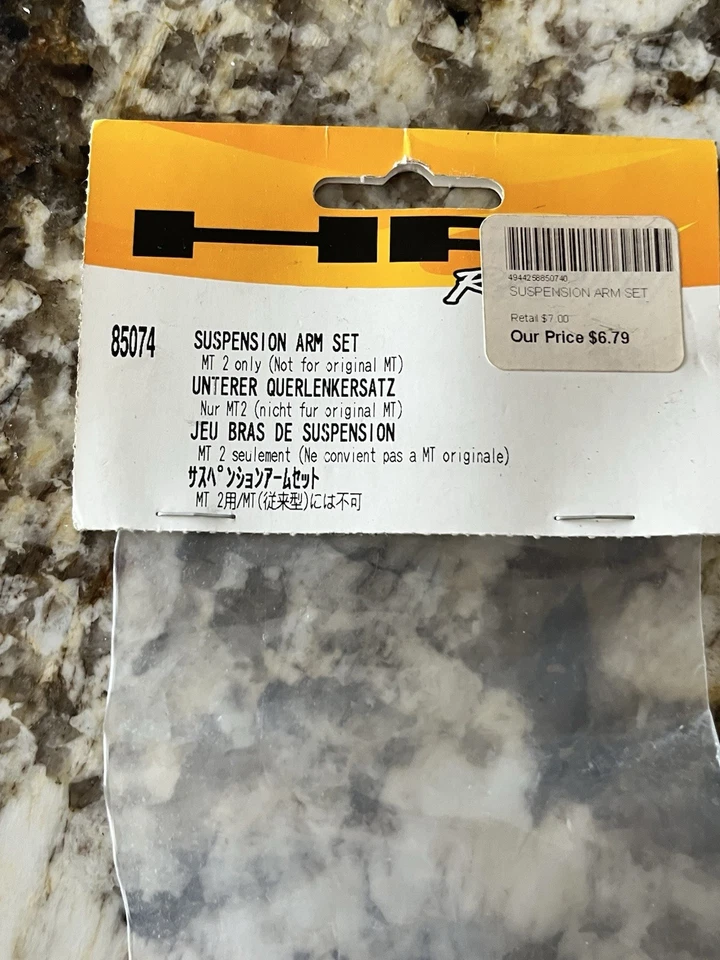 HPI Racing Suspension Arm Set HPI85074 85074 Mt2 Hobby Car Part - Image 3 of 4