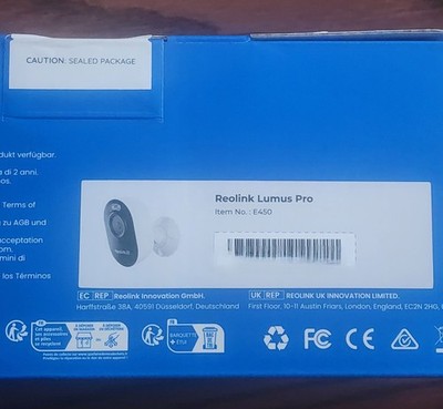 BRAND NEW REOLINK LUMUS PRO E450 4K SECURITY CAMERA