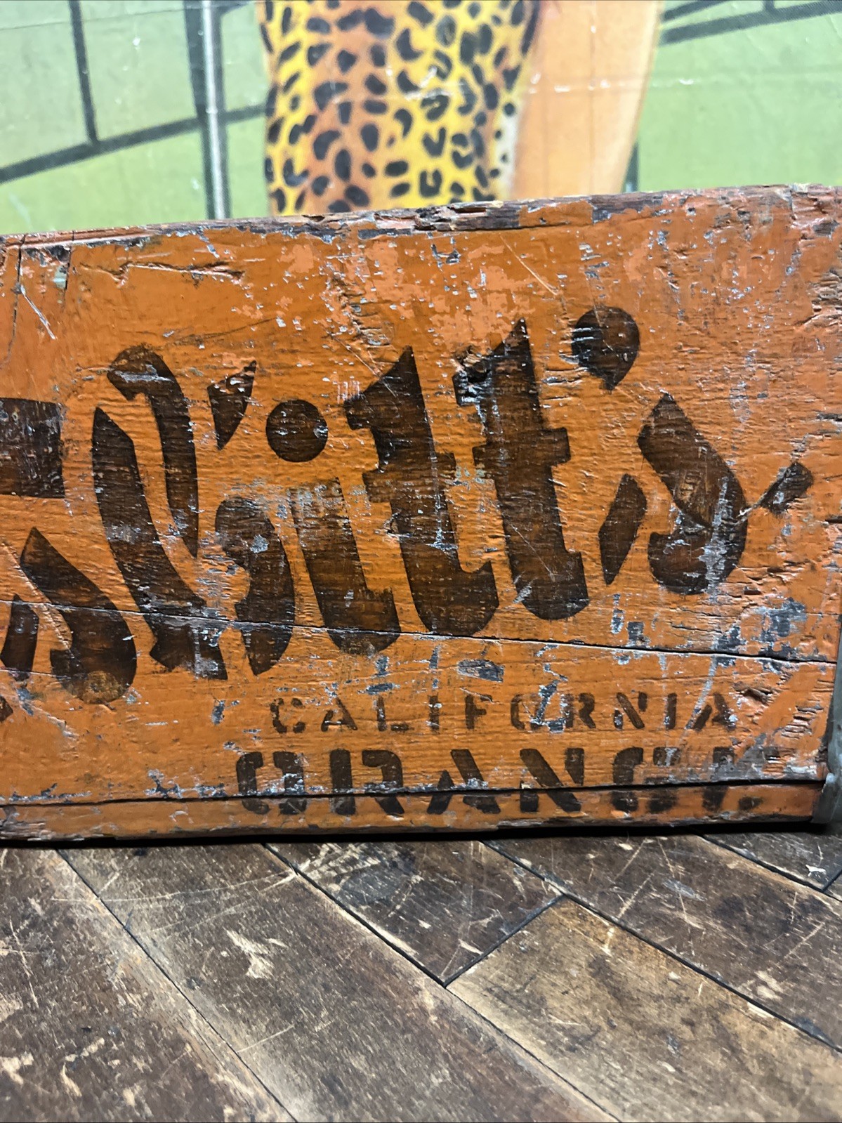 VINTAGE NESBITTS ORANGE CRATE CARRIER SIGN COCA COLA 7UP PEPSI ORANGE CRUSH RARE