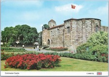 Colchester Postcard Castle Park Essex England Garden Flowers