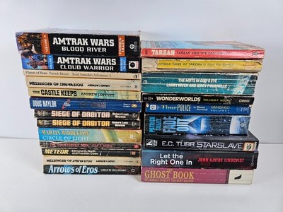 22 x Book Sci Fi Horror Bundle Edgar Rice Burroughs Larry Niven Andrew J Offutt